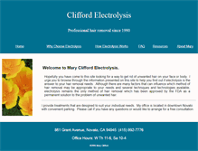 Tablet Screenshot of cliffordelectrolysis.com